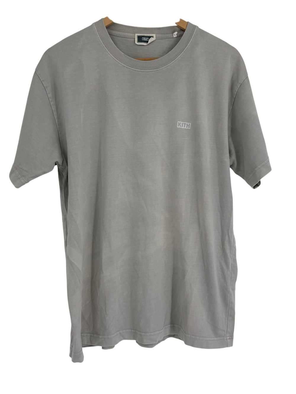 KITH Logo Classic Tee T-Shirt Mens Medium Gray Short Sleeve Crew Neck Cotton
